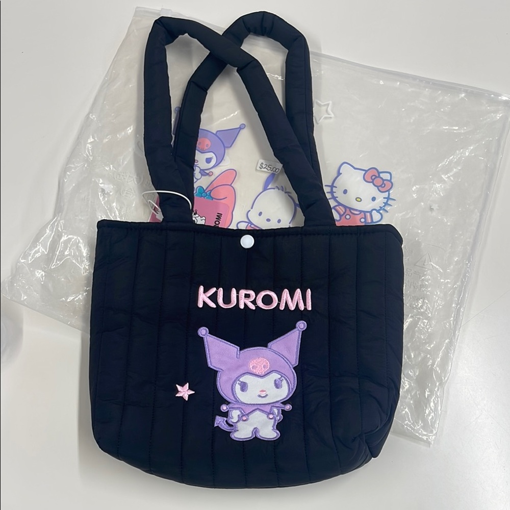 Kuromi Black Tote Bag